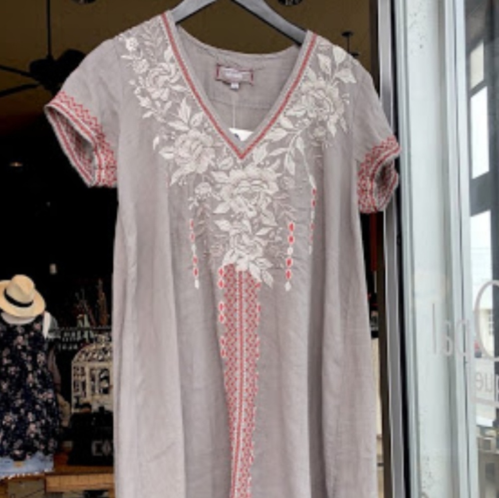 🧡🧡- Johnny was SURYA DRAPE TUNIC DRESS - Picture 4 of 6